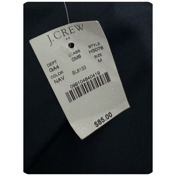 J.Crew Factory NWT $85 Navy Mini Dress Cold Shoulder Travel Vacation Womens Sz M - Picture 7 of 10